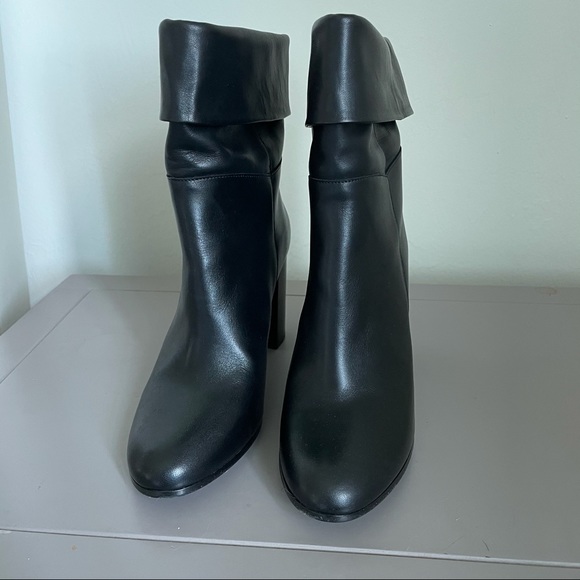 Maje black leather heeled booties 37 - Picture 2 of 6